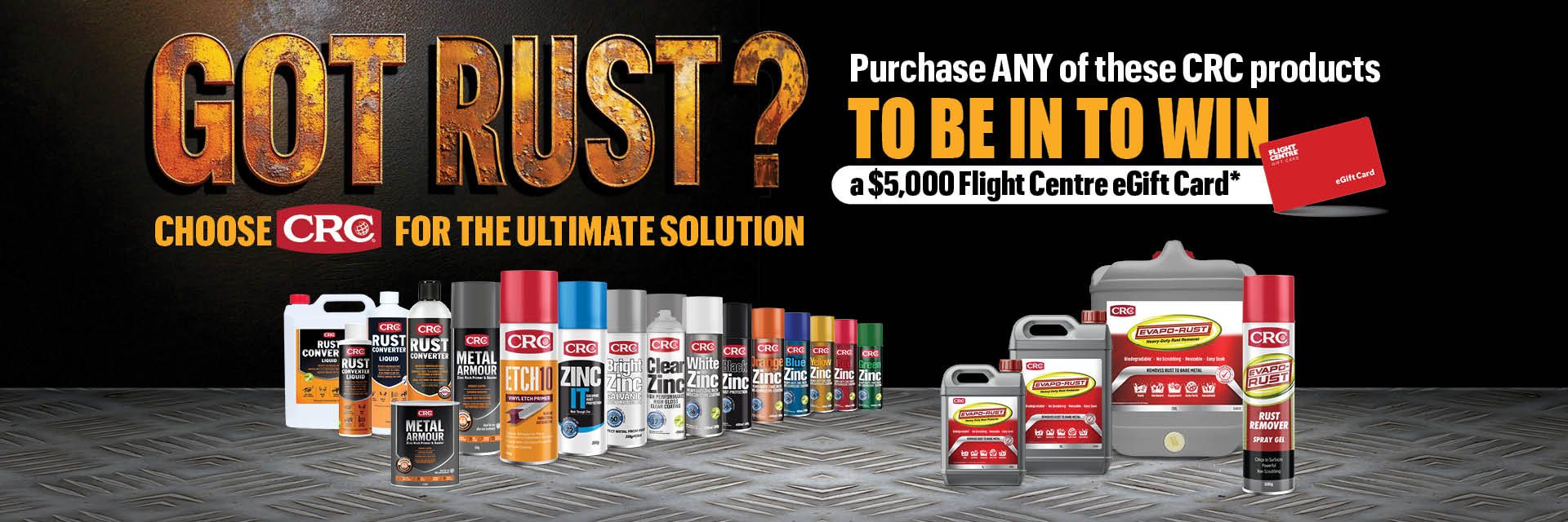 CRC redemption | win a $5,000 Flight Centre eGift card!
