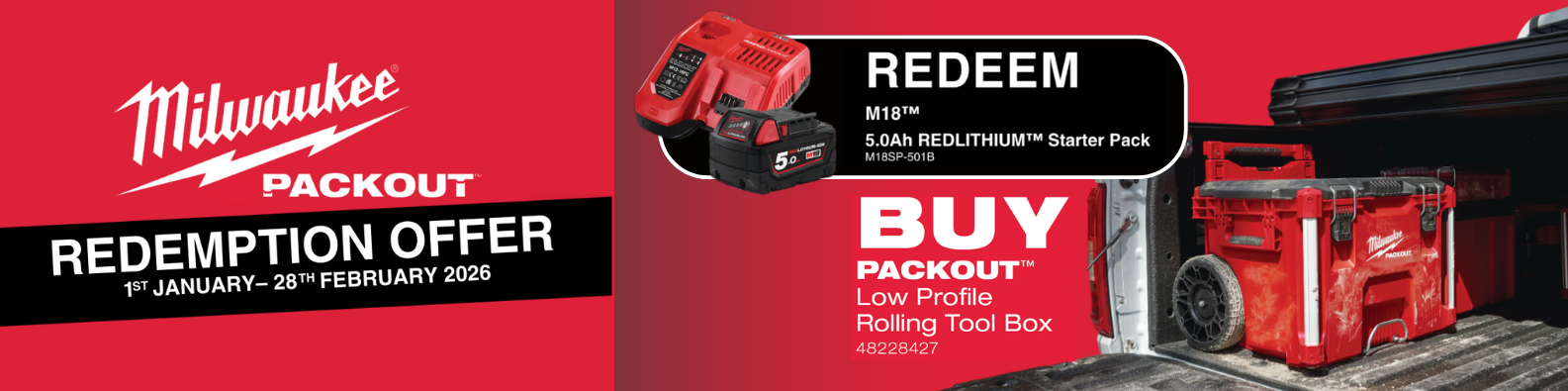 MILWAUKEE REDEMPTIONS | JAN 2026 - FEB 2026