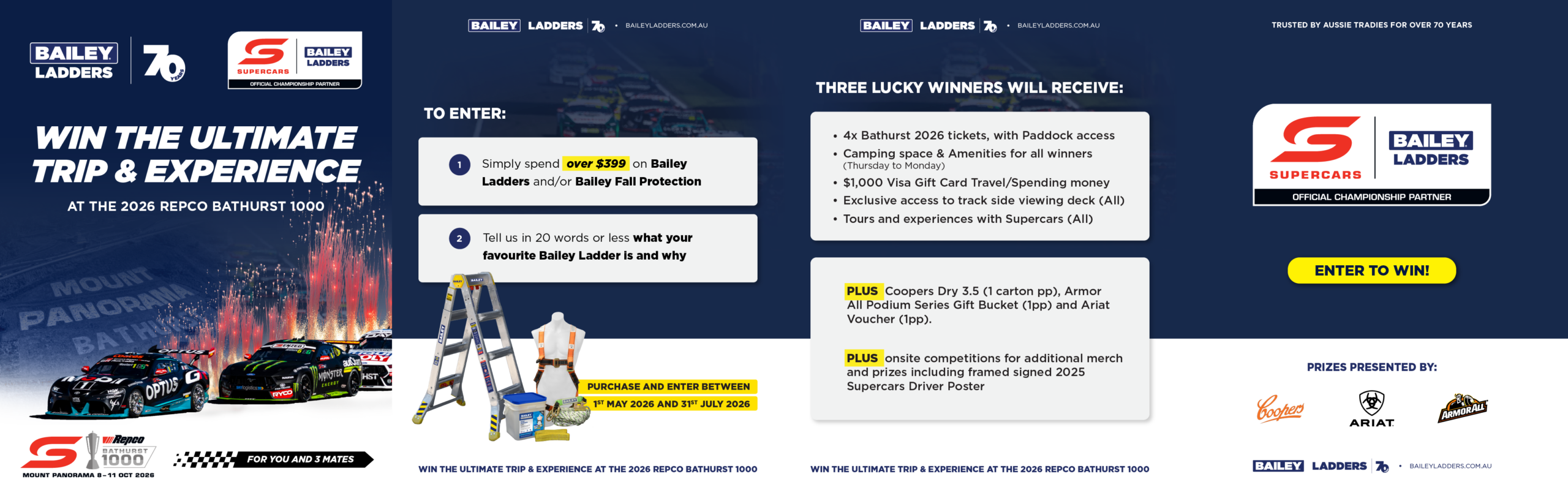 WIN THE ULTIMATE TRIP & EXPERIENCE AT THE 2026 REPCO BATHURST 1000